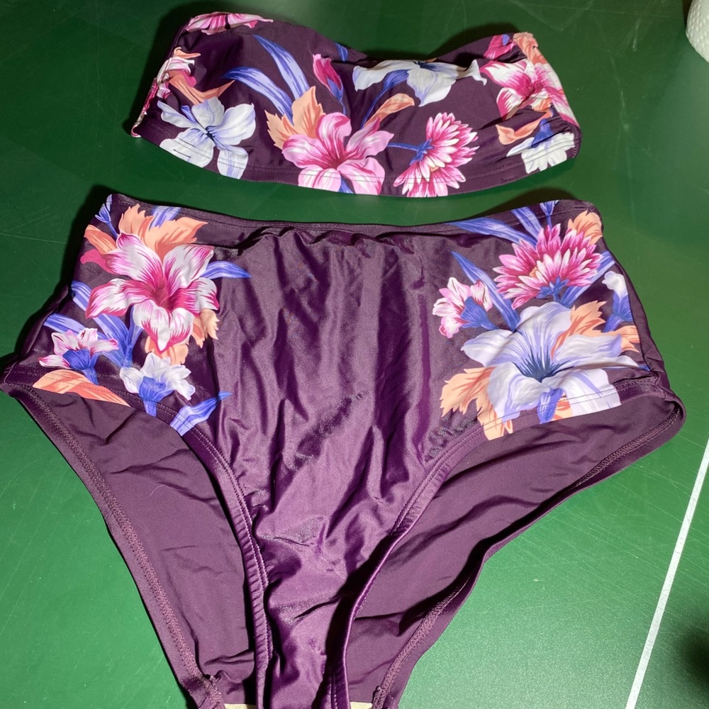 Two piece swim suit